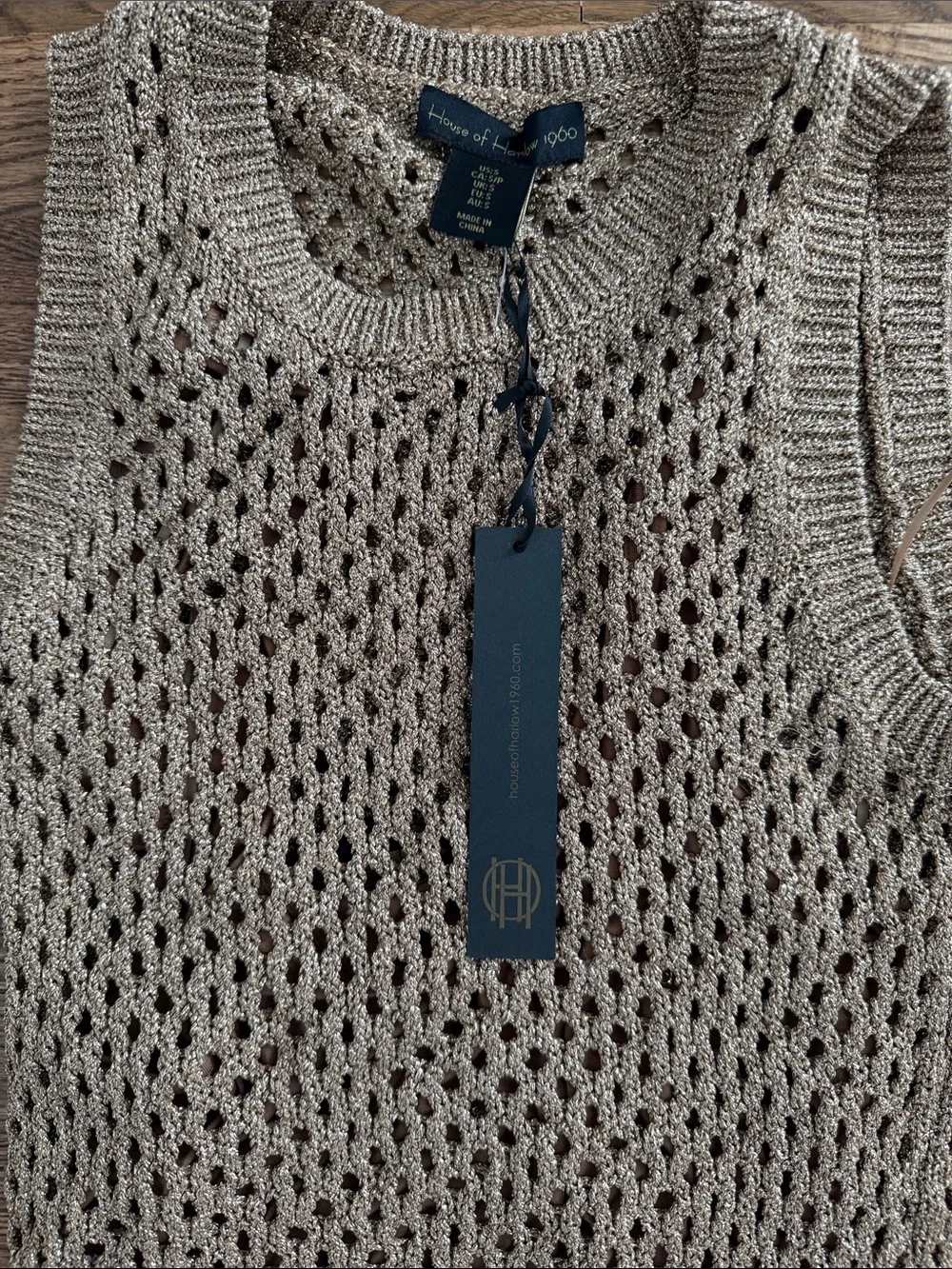 House of Harlow 1960 sleeveless crochet
